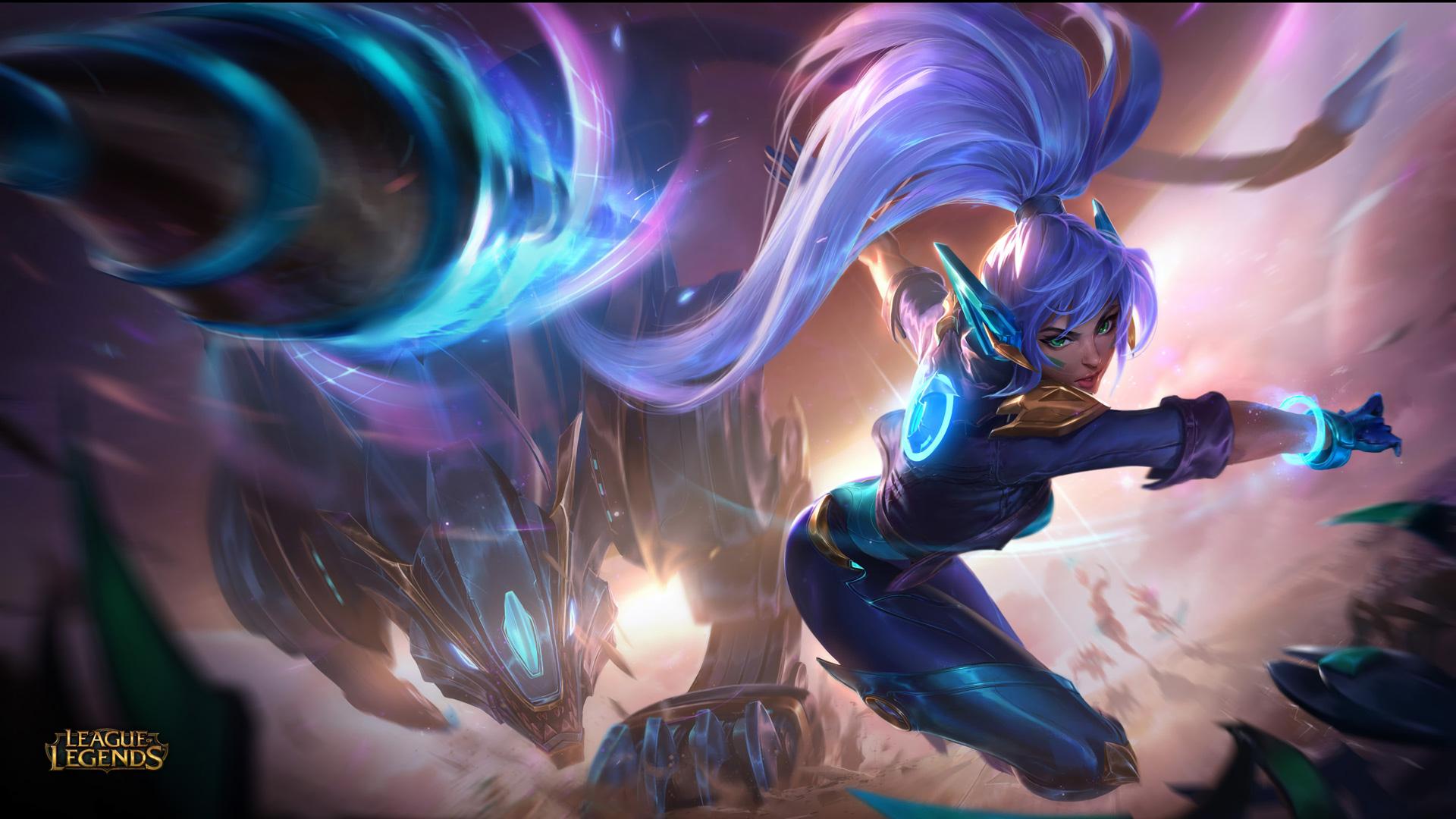 League Of Legends Desktop Background - League Of Legends Super Galaxy Nidalee - HD Wallpaper 