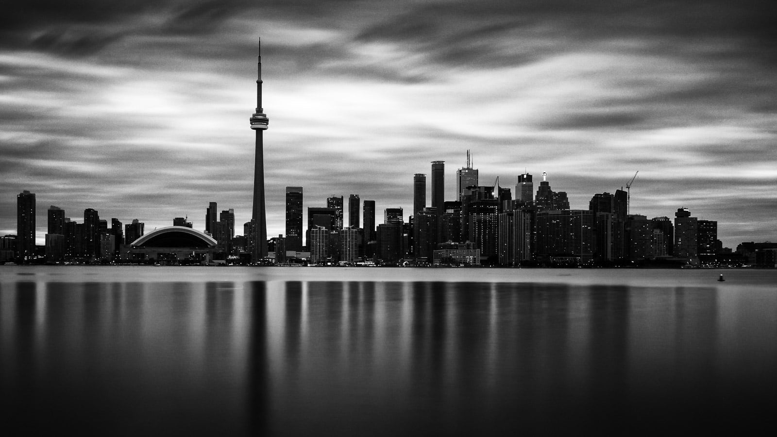 Toronto Skyline Wallpaper Hd - HD Wallpaper 