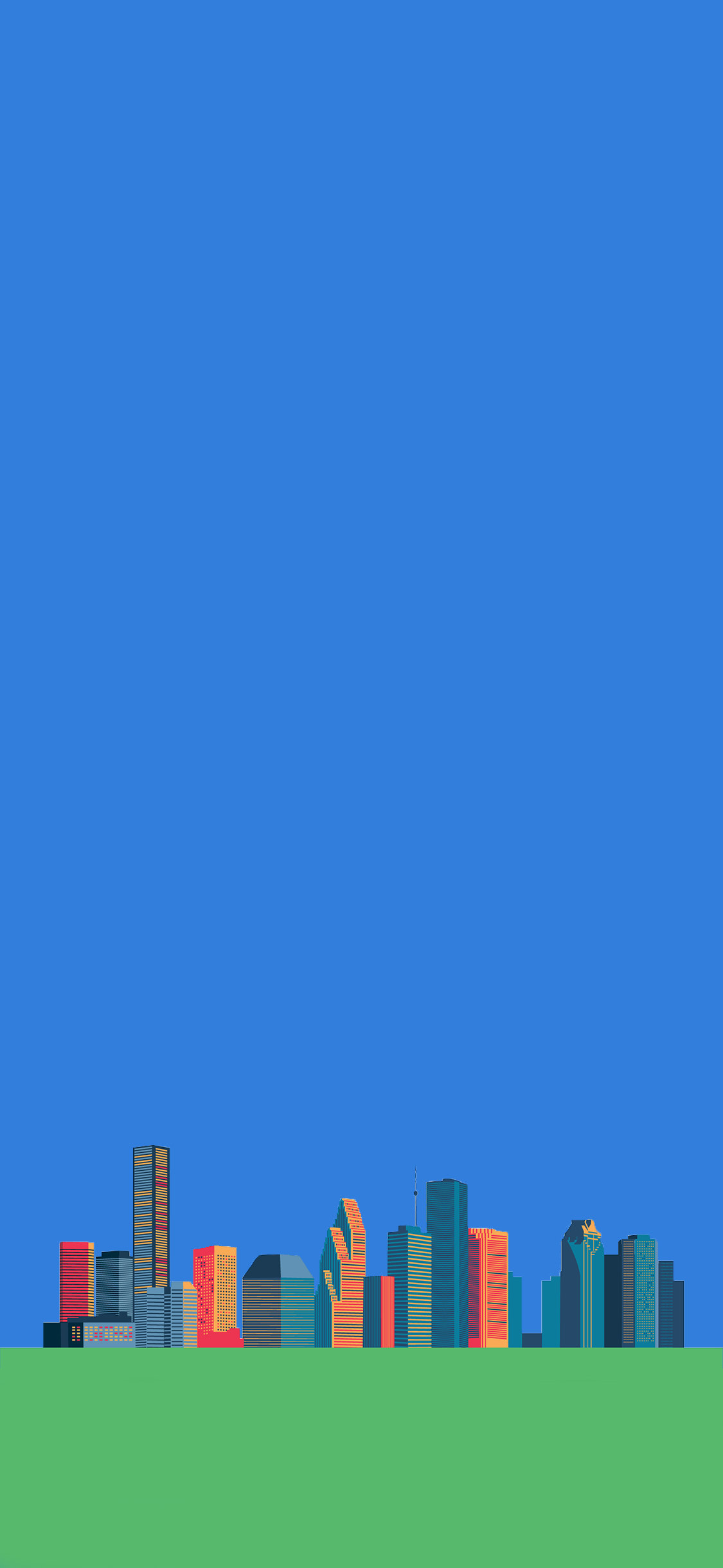 Minimalist Skyline - HD Wallpaper 