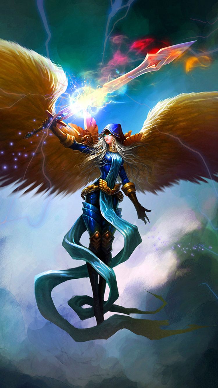 Iphone Wallpapers, League Of Legends Angel Iphone Hd - Angel Wallpaper Hd Phone - HD Wallpaper 