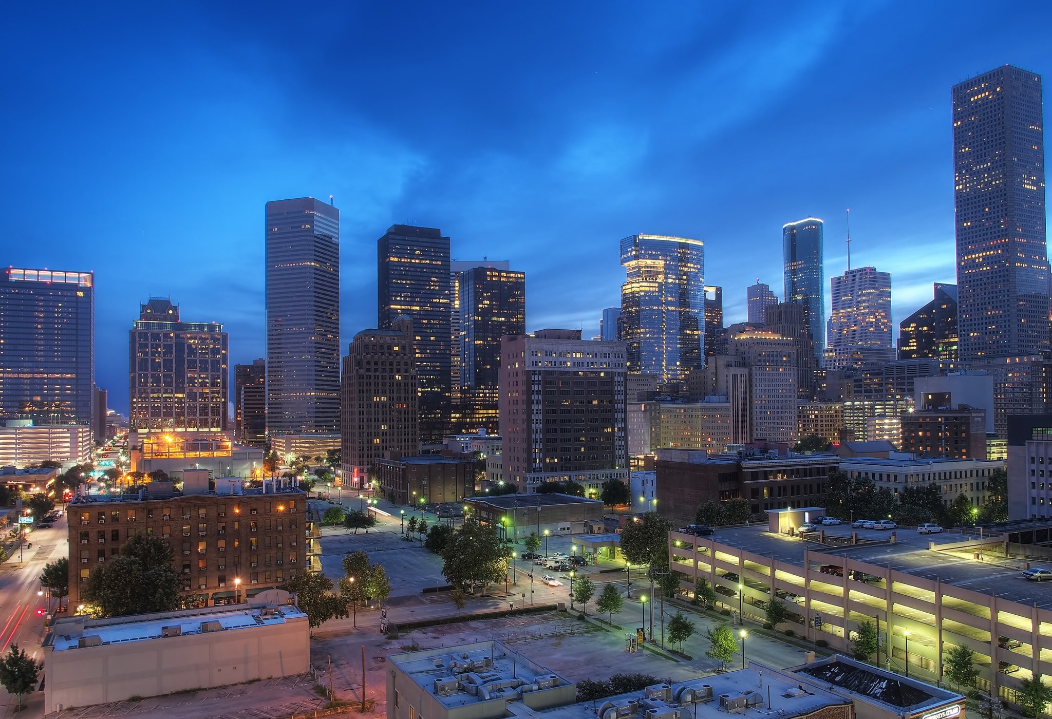 2048x1400, Houston Architecture Bridges Cities City - HD Wallpaper 