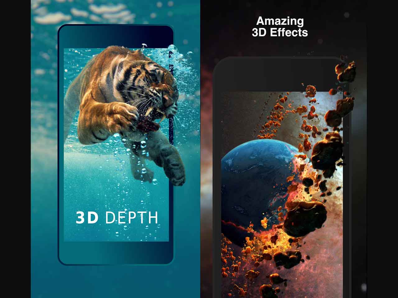 Tiger Under Water - HD Wallpaper 