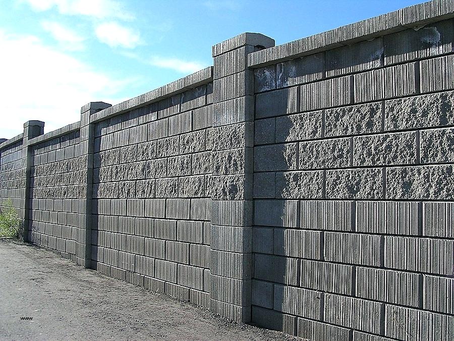 Concrete Block Wall Fence Designs - HD Wallpaper 