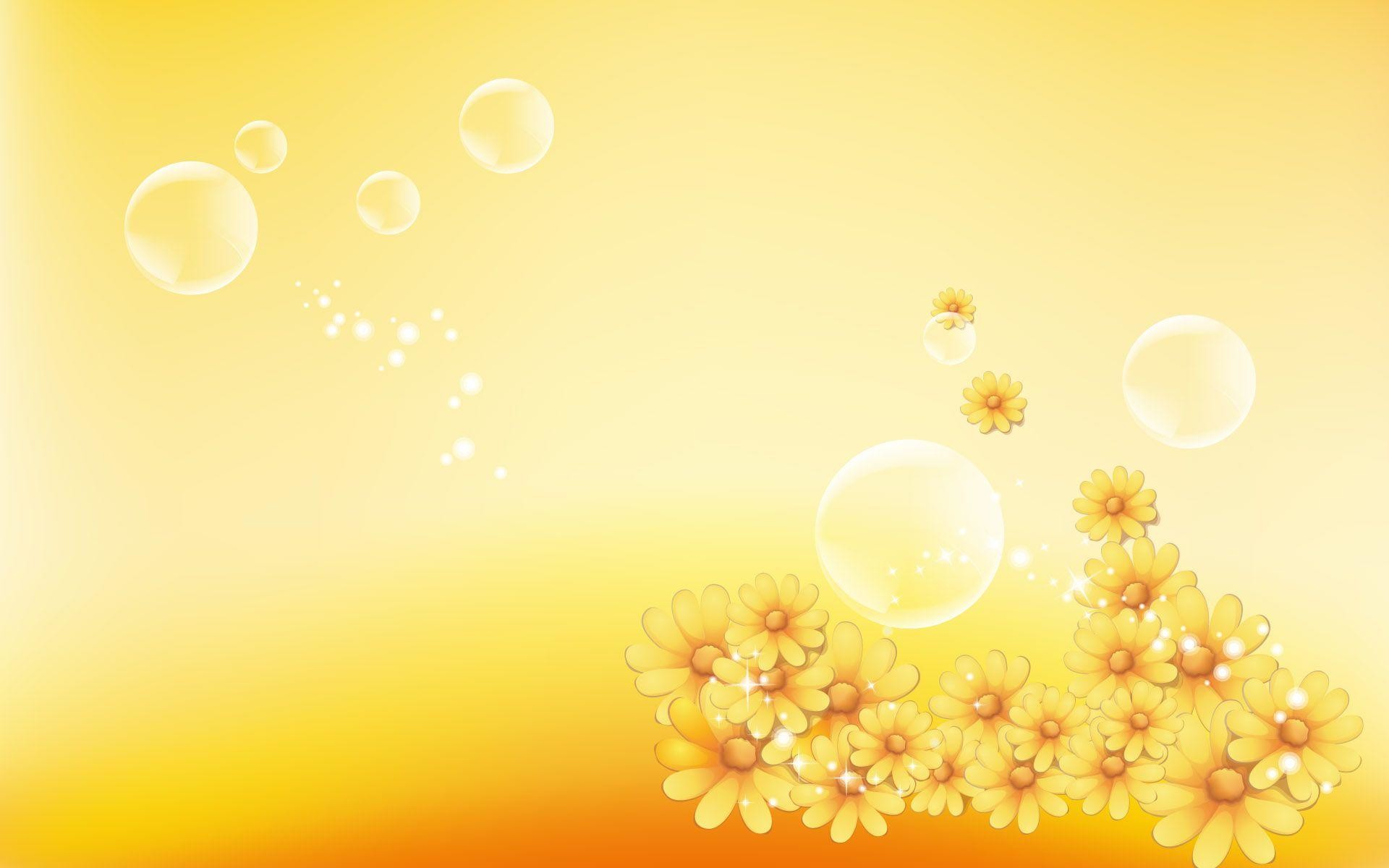 Yellow Flower Background Png - HD Wallpaper 
