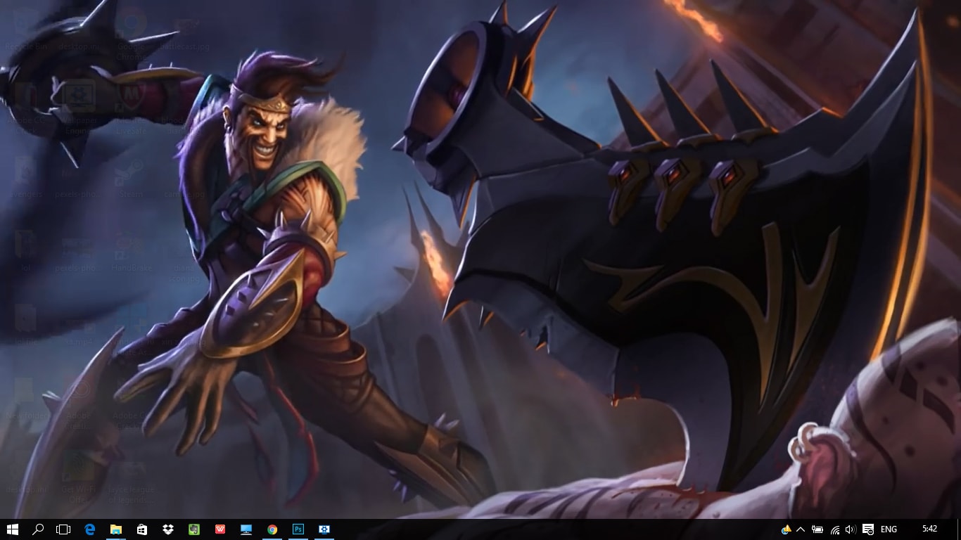 Draven League Of Legends Wallpaper Engine - Draven Login Screen Gif - HD Wallpaper 