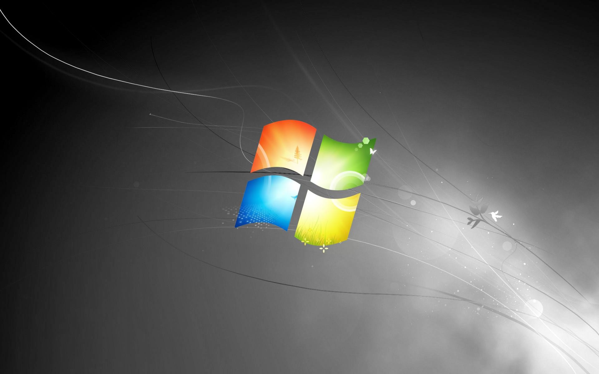 Desktop Wallpaper Black Screen Windows 7 - Windows 7 Default Wallpaper Black - HD Wallpaper 