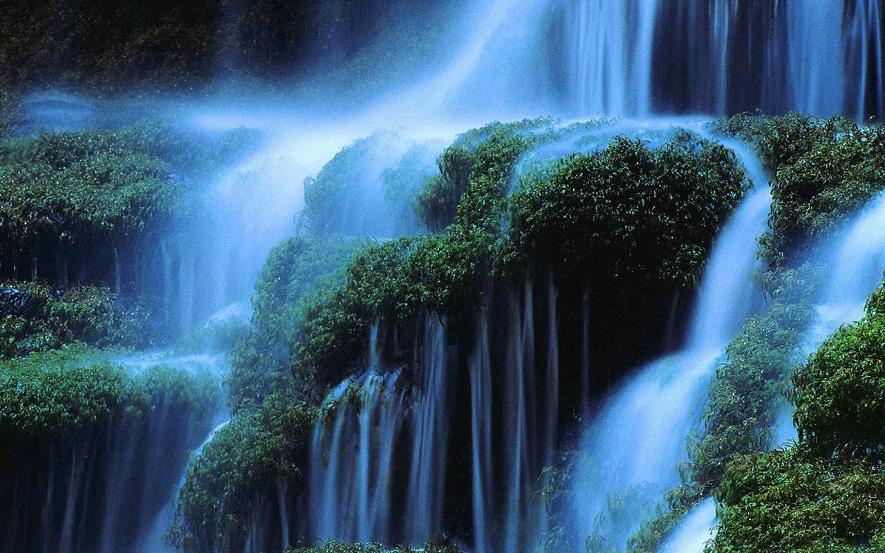 3d Waterfall Wallpaper For Desktop Which Is Under The - River That Never Runs Dry - HD Wallpaper 