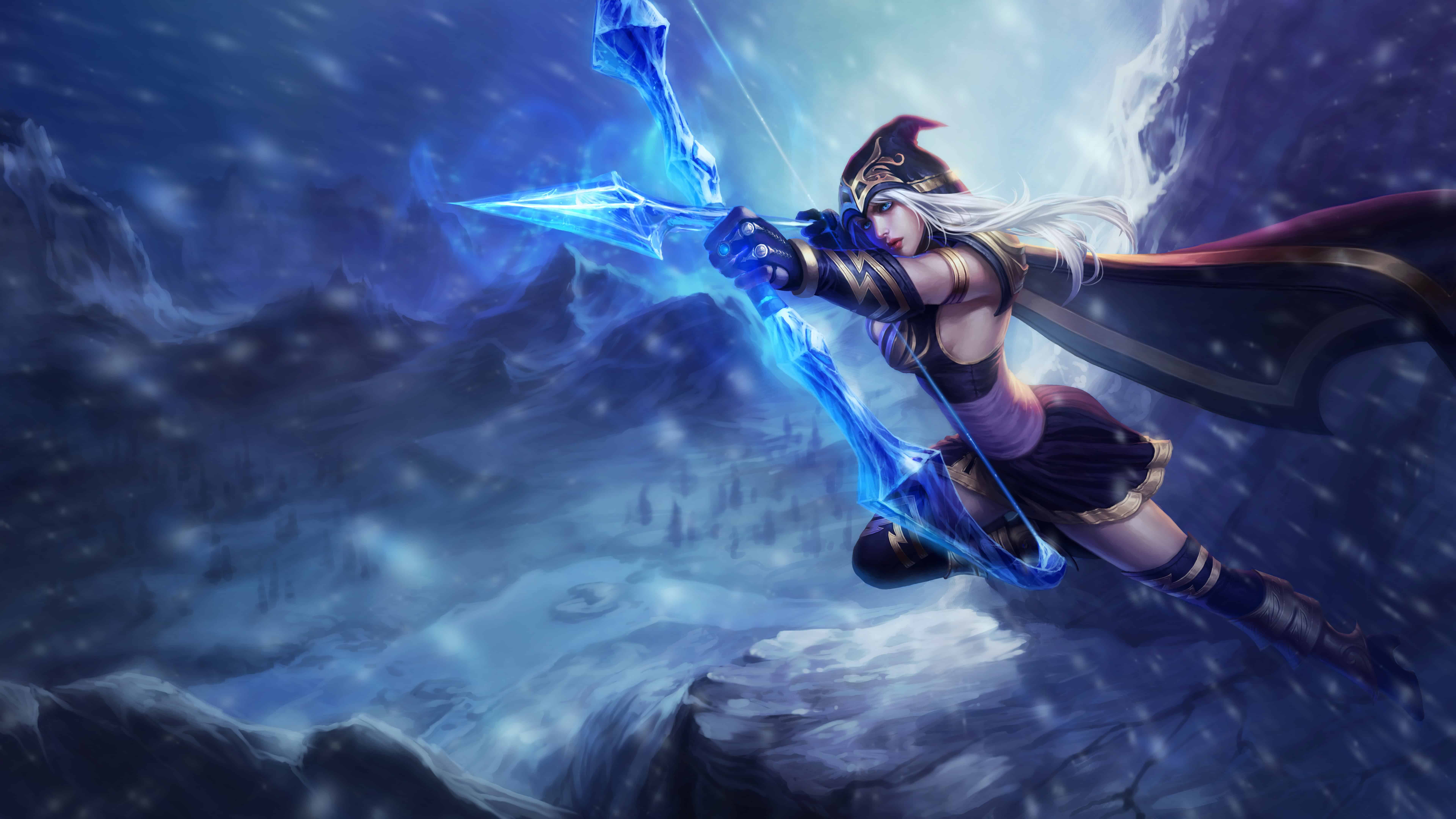 League Of Legends Uhd 8k Wallpaper - Ashe League Of Legends 4k - HD Wallpaper 
