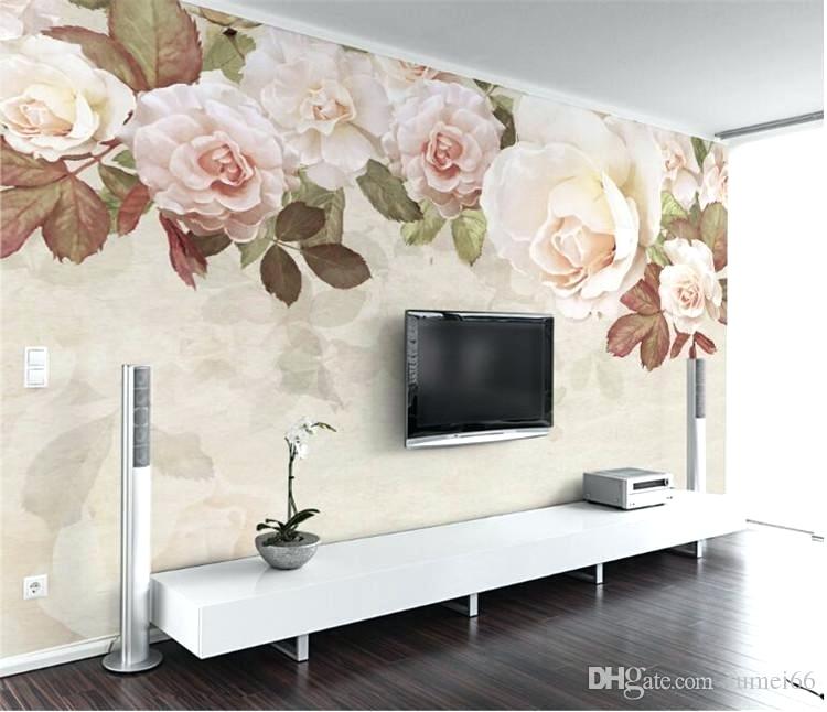 Flower Wallpaper Mural Large Size Wall Mural For The - Flower Wallpaper For Home Wall - HD Wallpaper 