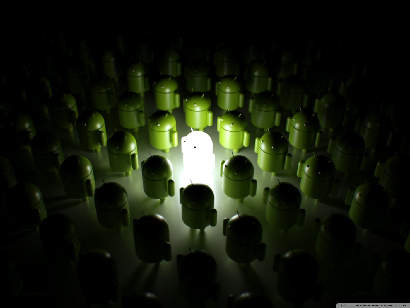 3d Apple Vs Android - HD Wallpaper 