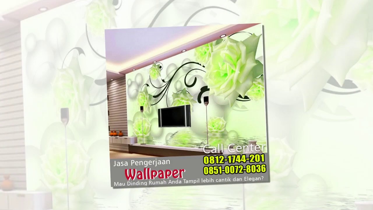 Фотообои 3d Розы Зелёные - HD Wallpaper 