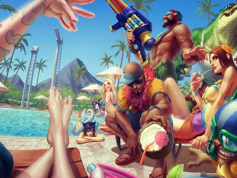 Pool Party League Of Legends Hd Wallpaper - League Of Legends Iii - HD Wallpaper 