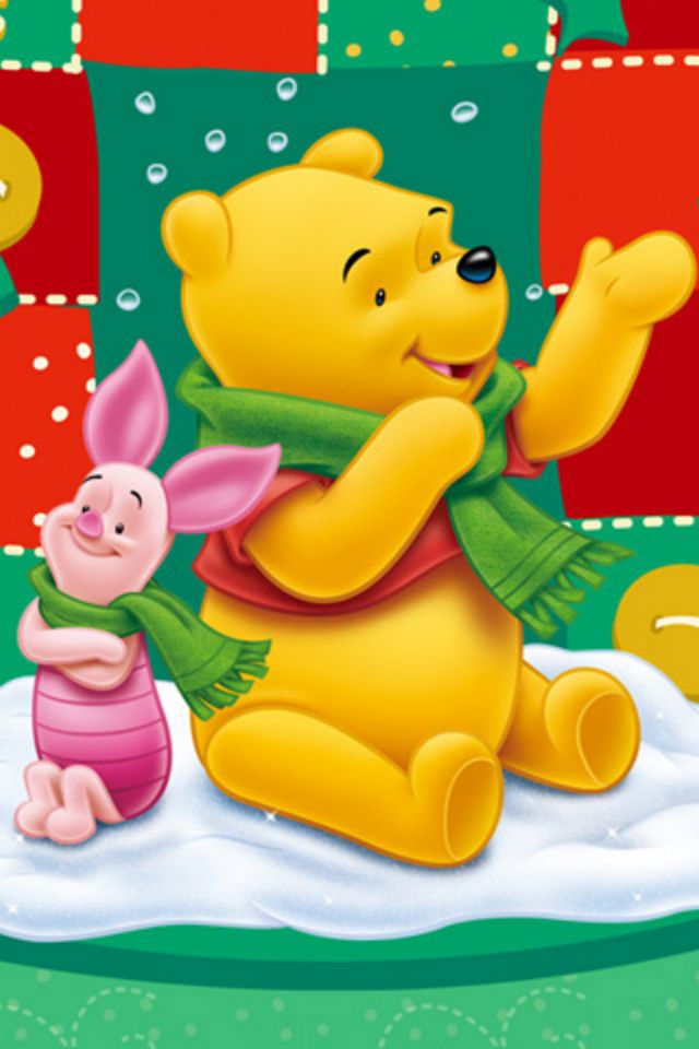 Winnie The Pooh Wallpaper - Winnie The Pooh Christmas Backgrounds - HD Wallpaper 