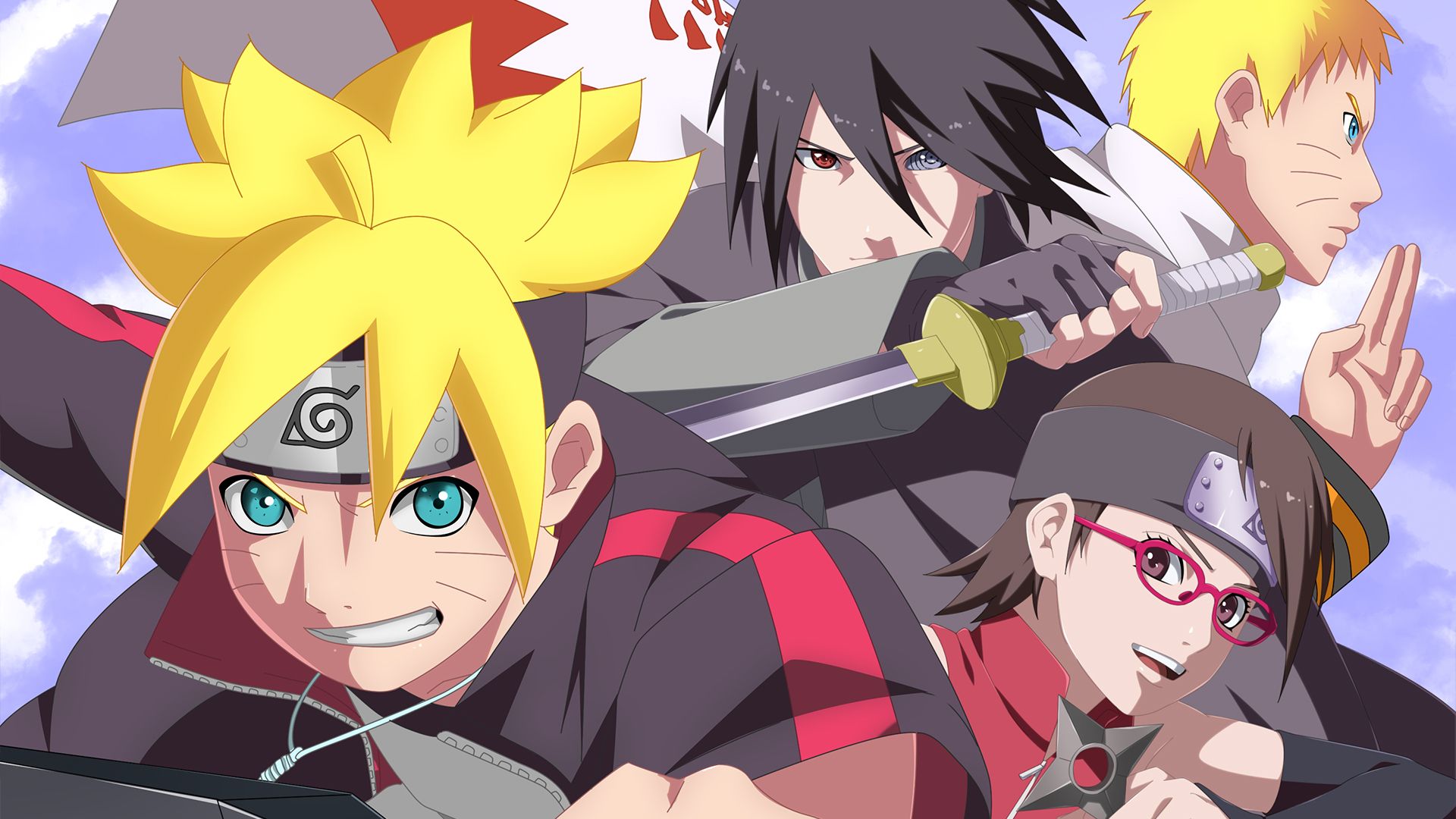 Wallpaper Keren 3d - Naruto Boruto Sasuke Sarada - HD Wallpaper 