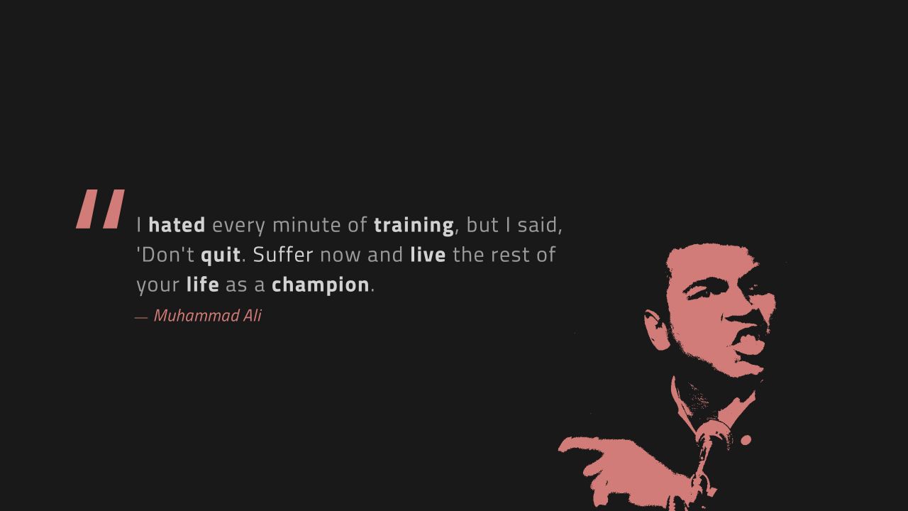 Muhammad Ali Quote Hd - HD Wallpaper 