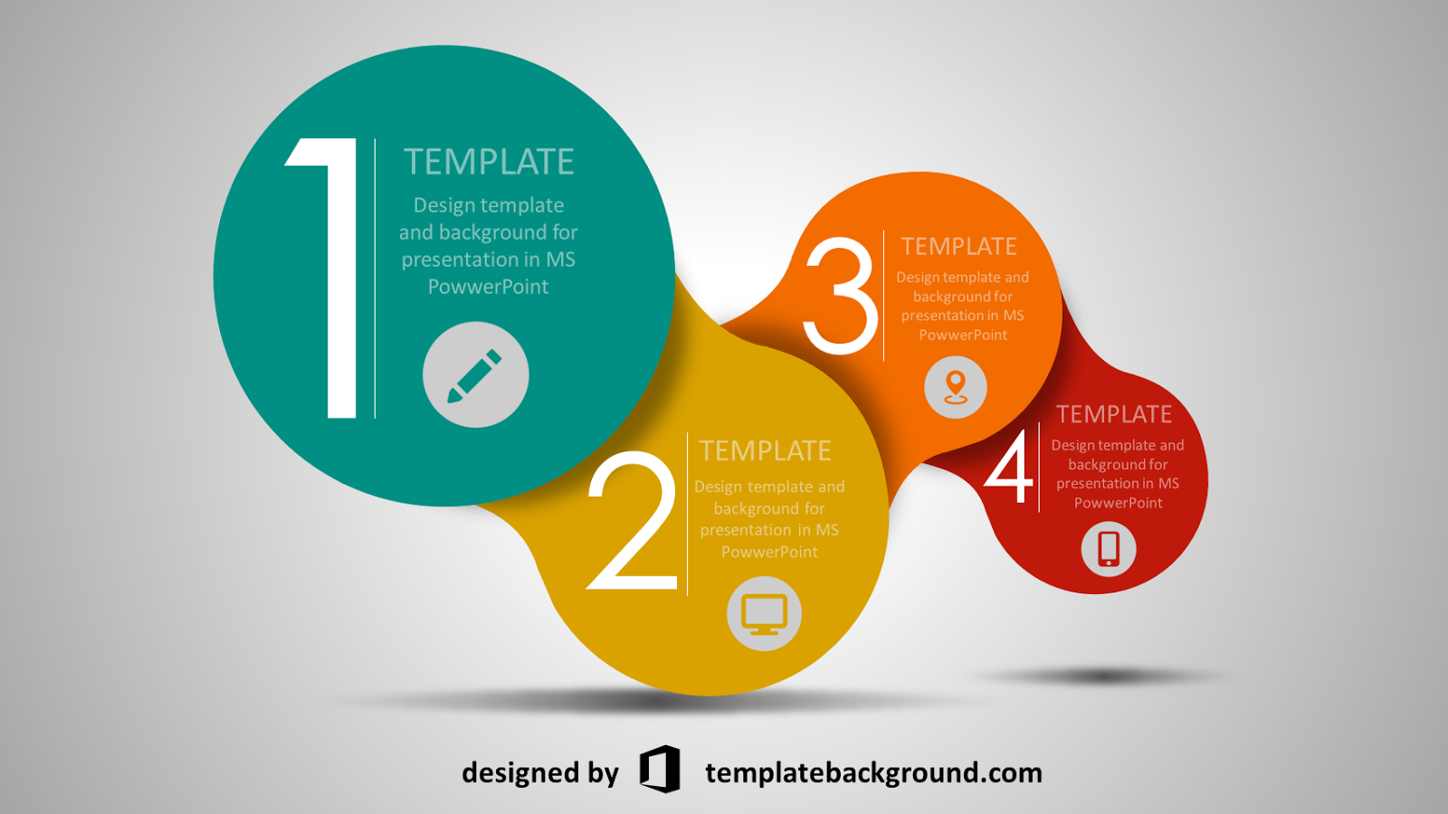 Free Download Template Powerpoint Colorful - HD Wallpaper 