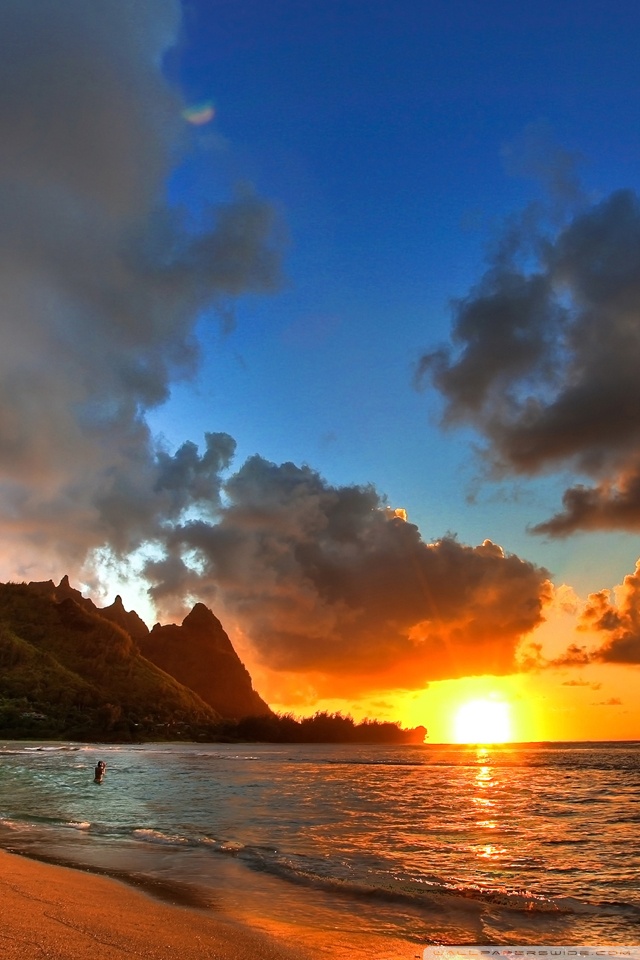 Most Beautiful Beach Sunset - HD Wallpaper 