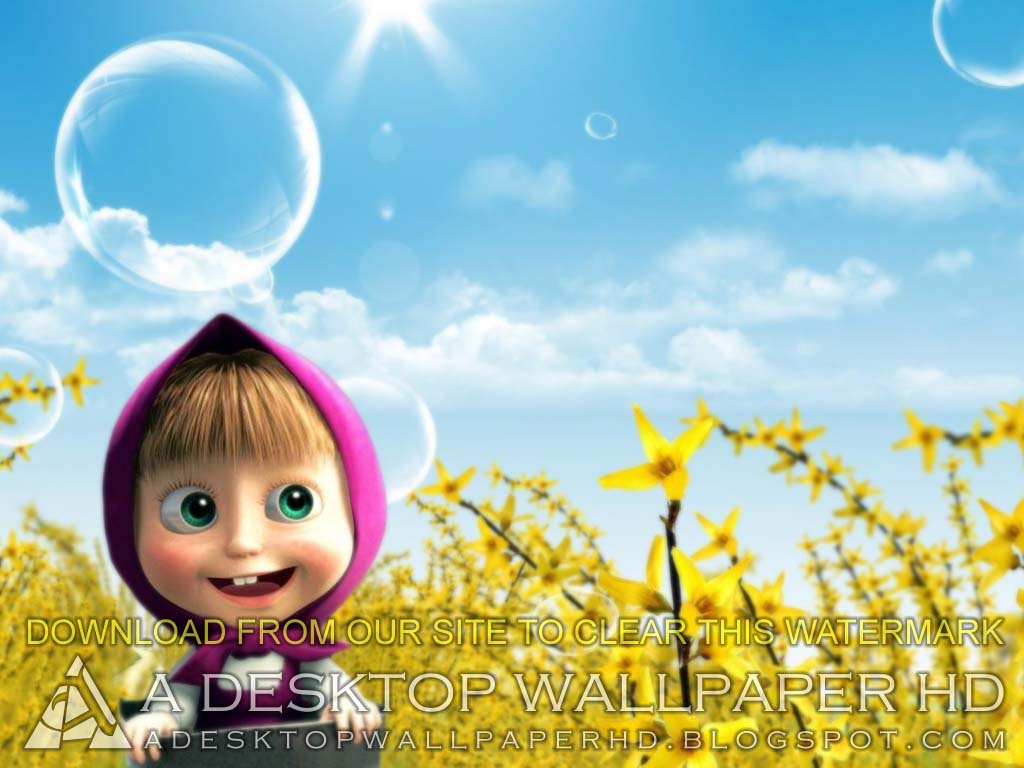 Masha And The Bear Wallpaper Hp - HD Wallpaper 