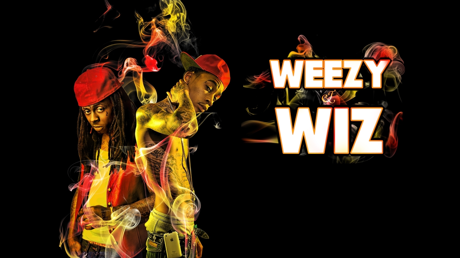 Lil Wayne And Wiz Khalifa Wallpaper - Wiz Khalifa Photos Wallpaper Hd - HD Wallpaper 