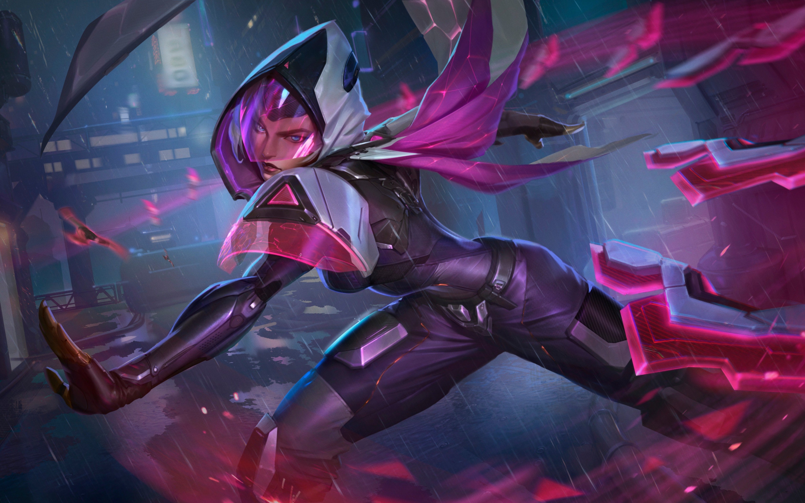 Wallpaper Of Video Game, Irelia, League Of Legends - League Of Legends Project Irelia - HD Wallpaper 