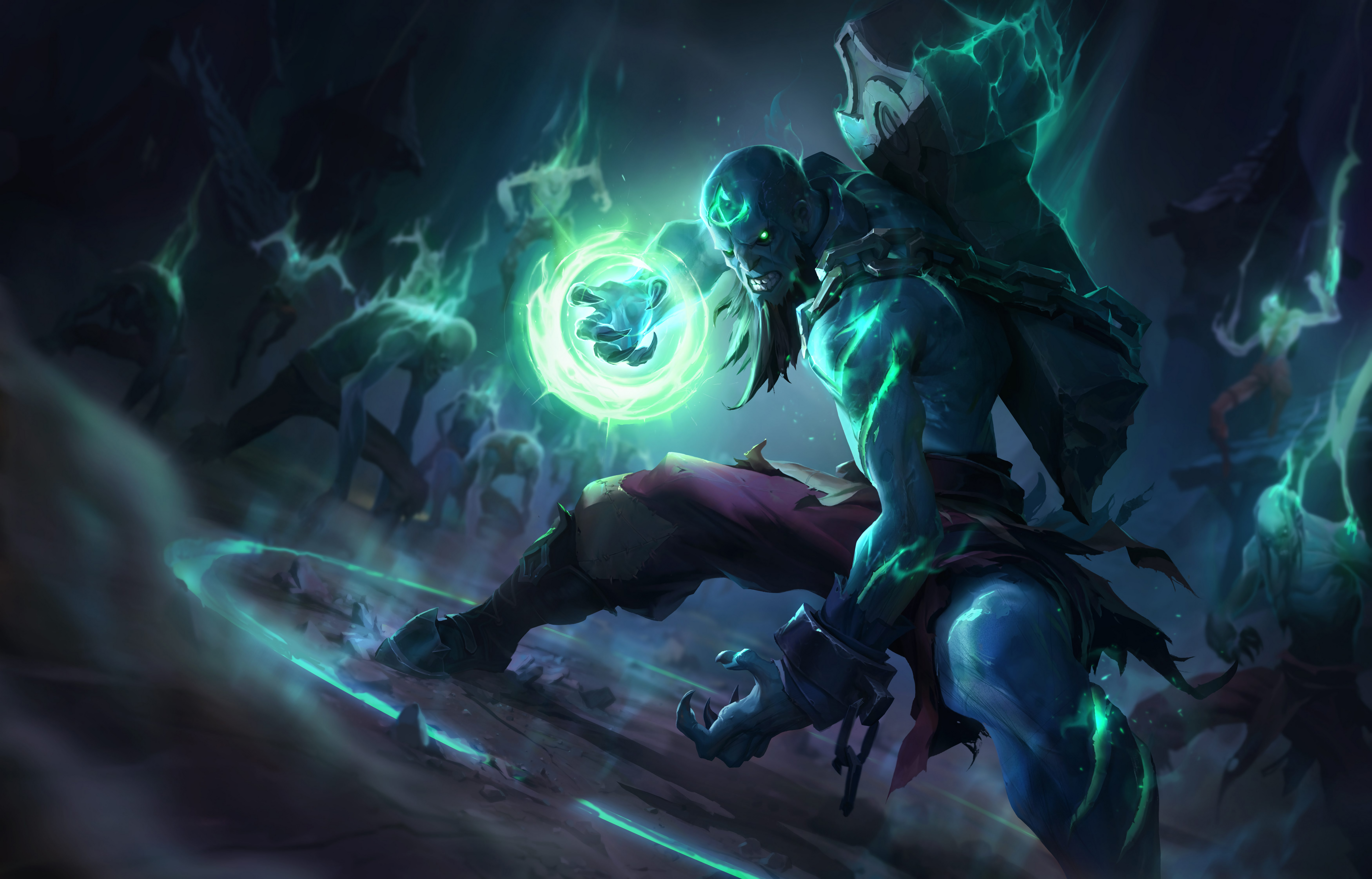 1920x1080, Download Wallpaper Zombie Ryze Skin Full - Ryze Lol Skins - HD Wallpaper 
