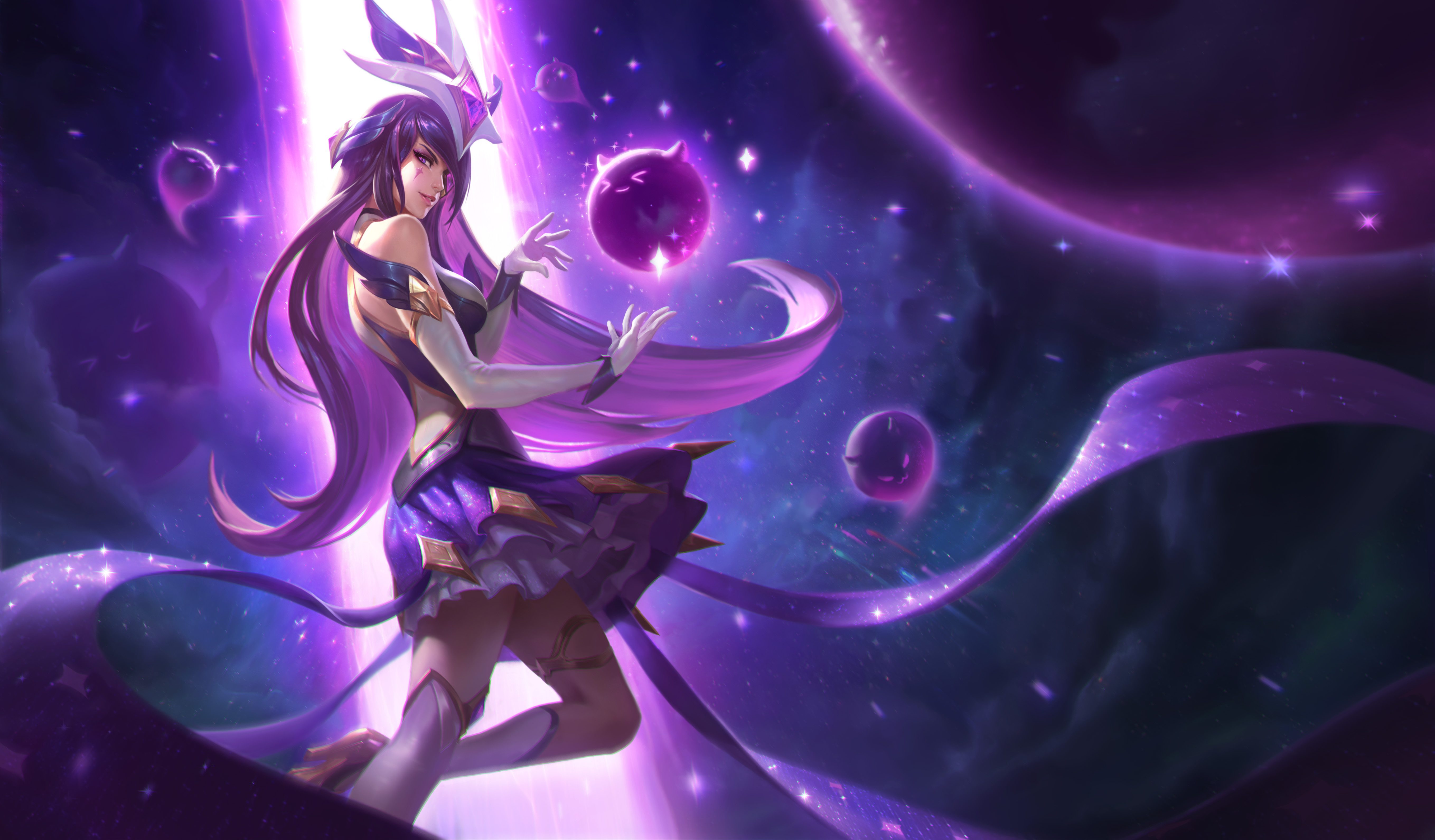 Star Guardian Syndra Splash Art - HD Wallpaper 