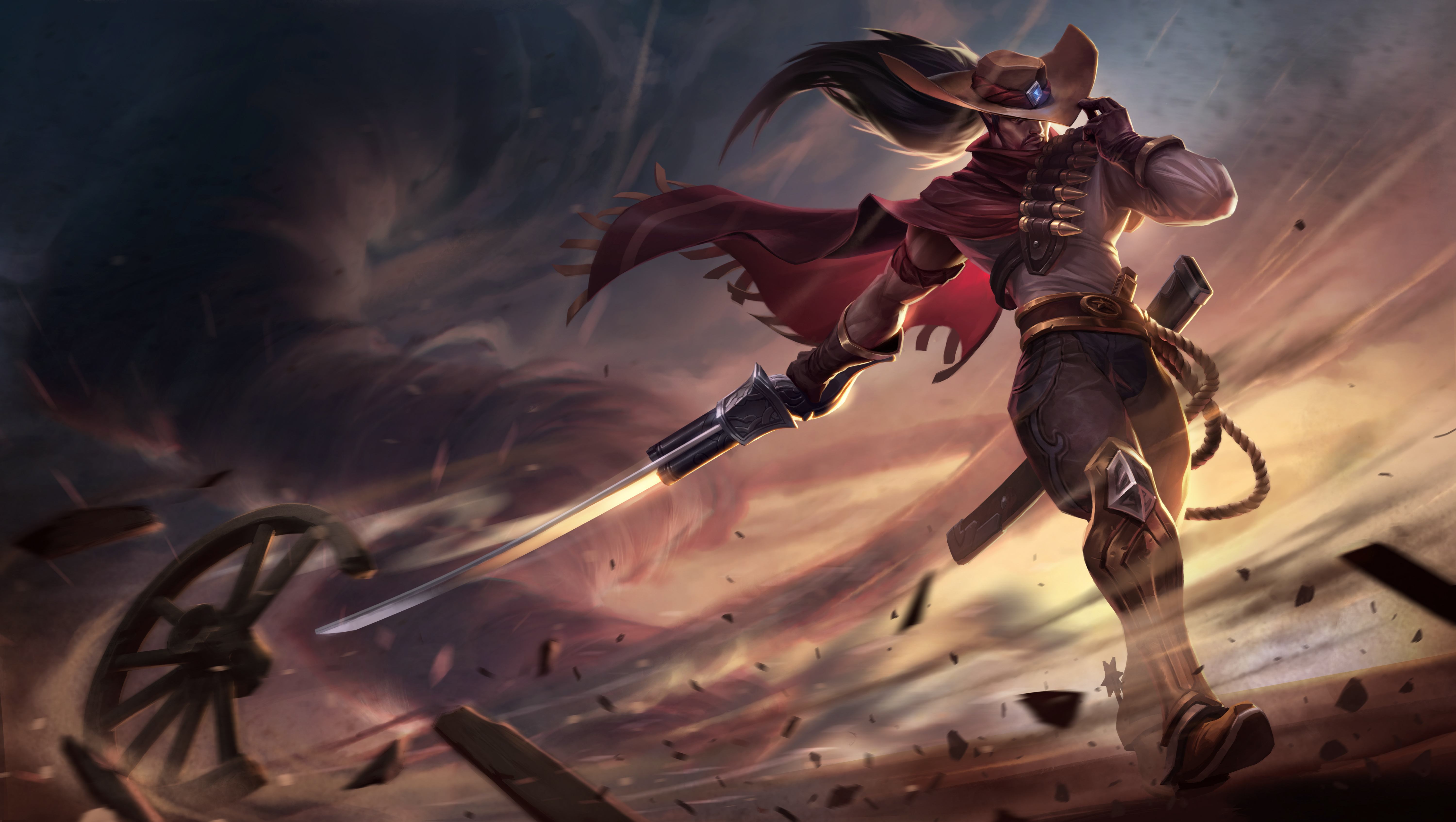 High Noon Yasuo Splash Art - HD Wallpaper 