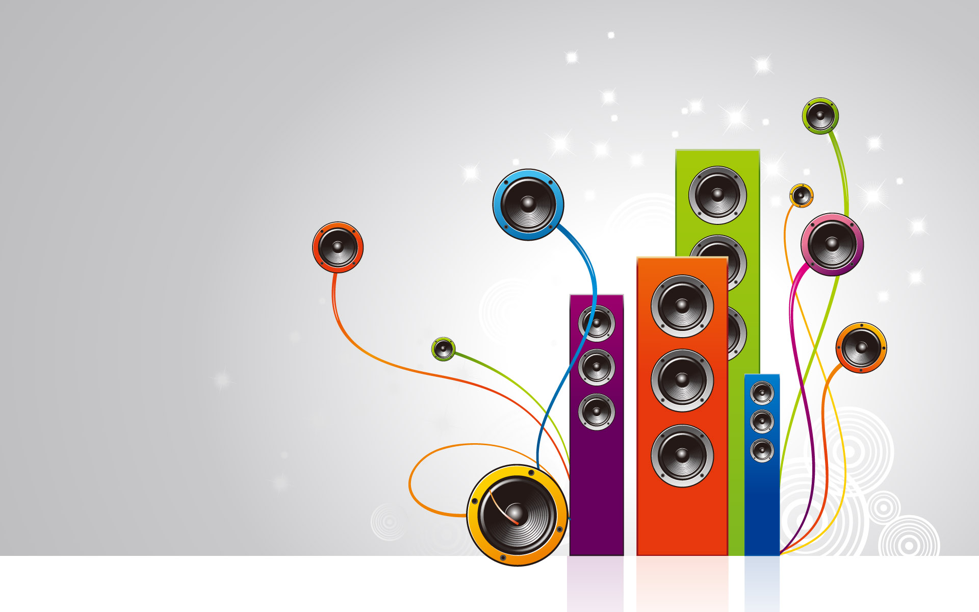 Design Speakers System Wallpaper - Music Vector - HD Wallpaper 