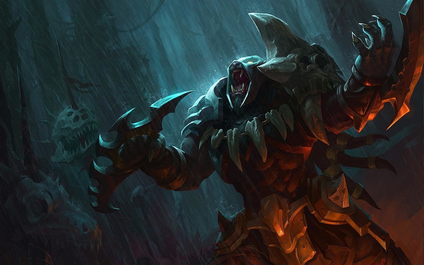 Best Rengar Wallpaper Id - Headhunter Rengar - HD Wallpaper 