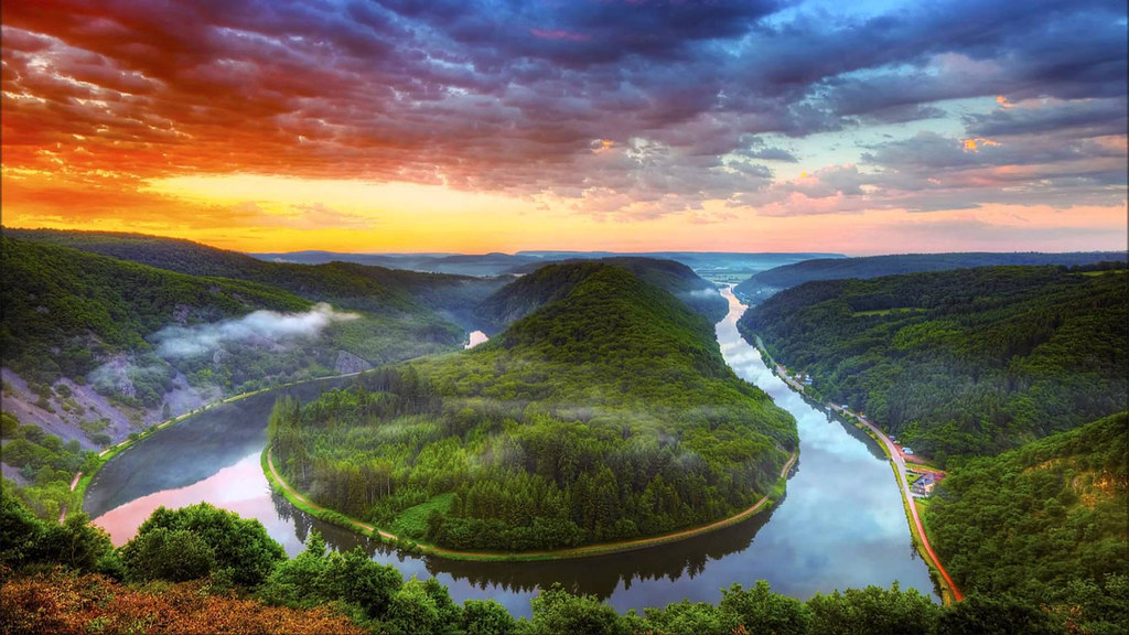 Saarschleife - HD Wallpaper 