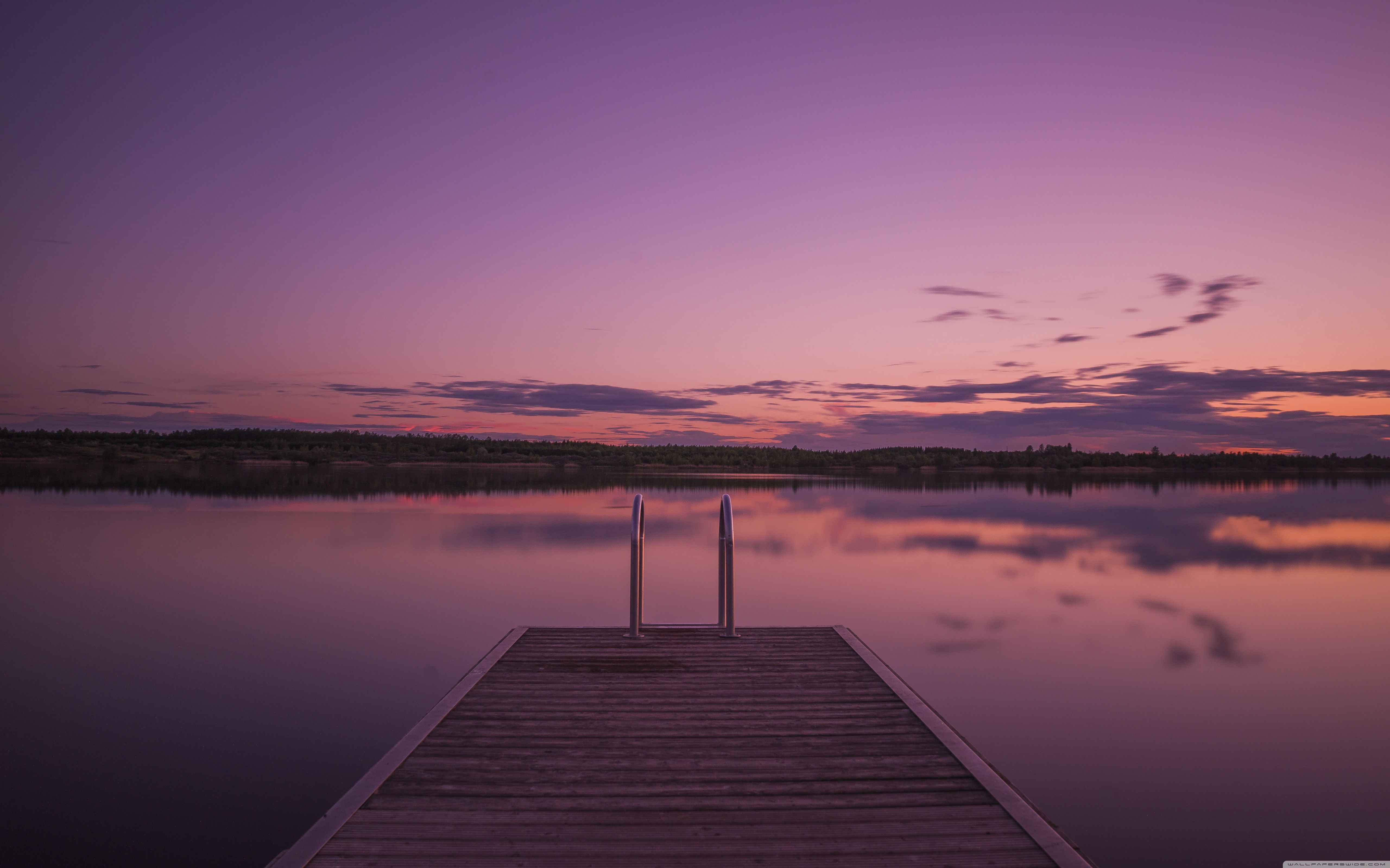 Purple Sunset 4k - HD Wallpaper 