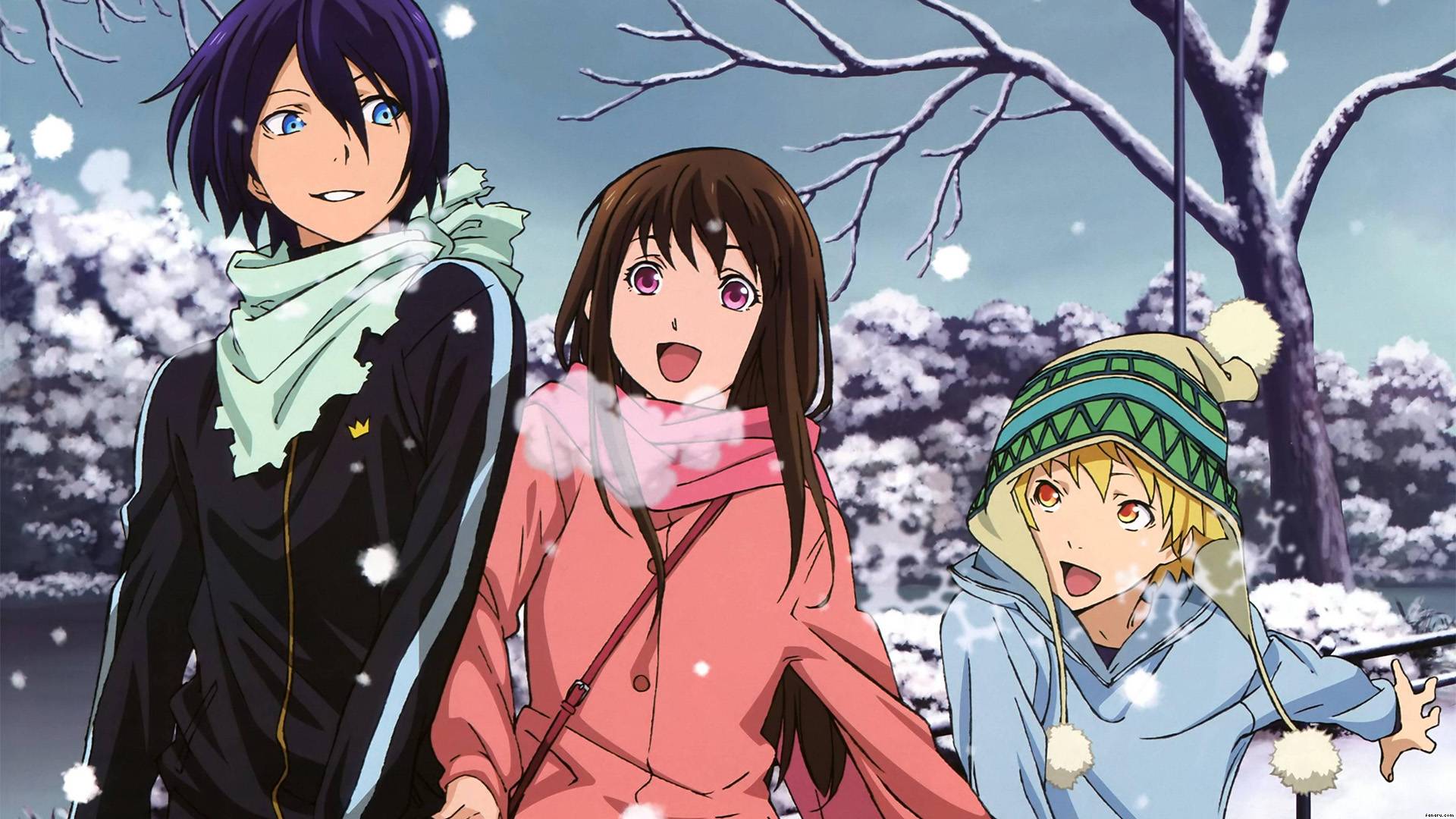 Noragami- Yato, Yukine, Hiyori - Yato Yukine Hiyori - HD Wallpaper 