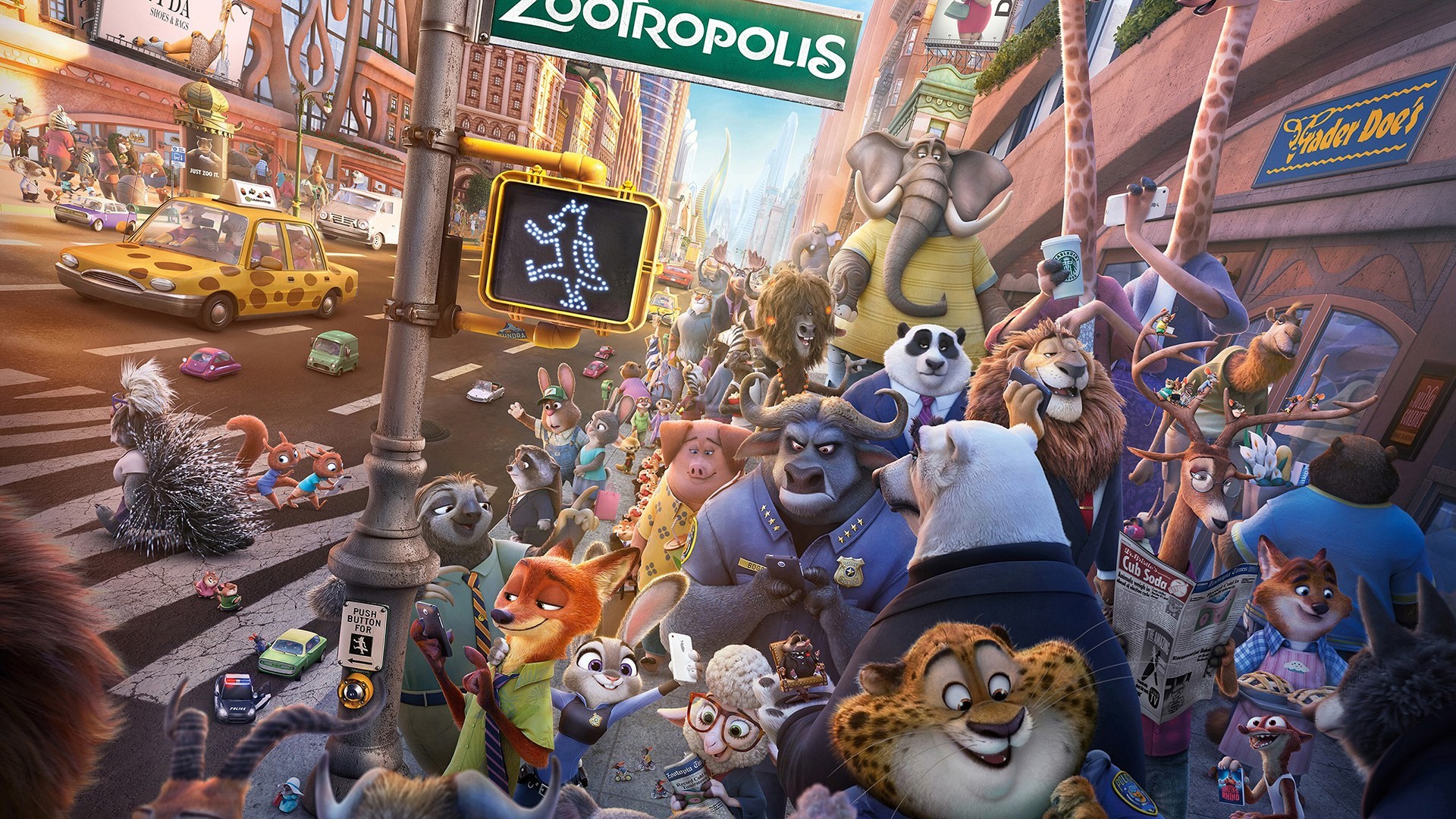 1920x1080, Zootopia 1080p Hd Wallpaper Background 
 - Zootopia Background - HD Wallpaper 