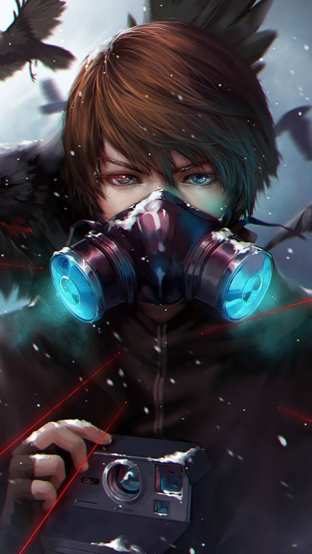 Anime Guy With Mask - HD Wallpaper 