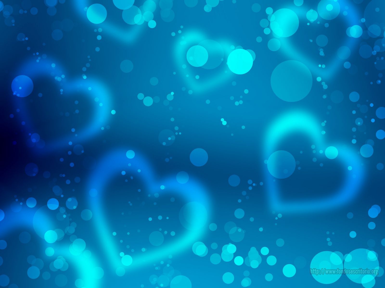 Wallpaper Gratis - Blue Heart Background Hd - HD Wallpaper 