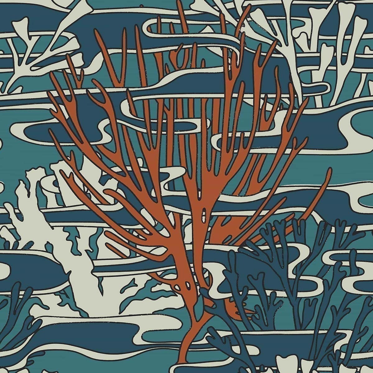 Coringa Wallpaper Nobilis Récif Cos253 Nobilis - Papier Peint Nobilis - HD Wallpaper 