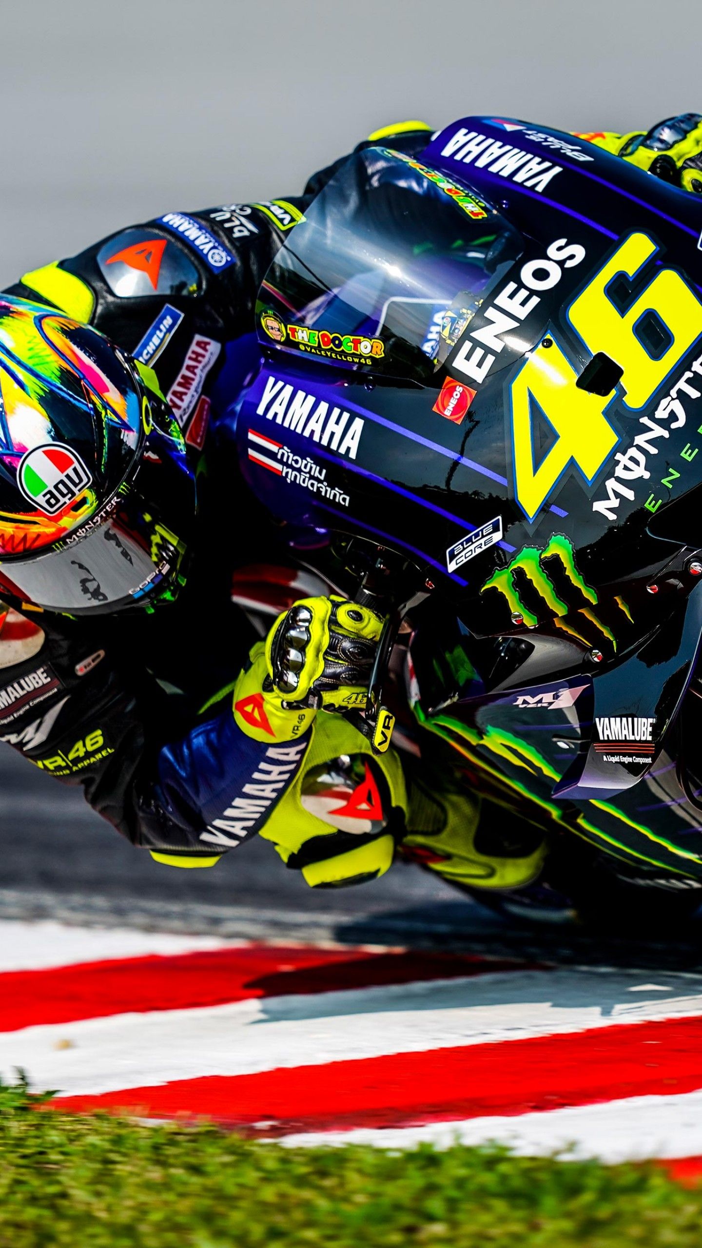 Wallpaper Yamaha Racing, Valentino Rossi, Motogp 2019, - Valentino Rossi 2019 Motogp - HD Wallpaper 