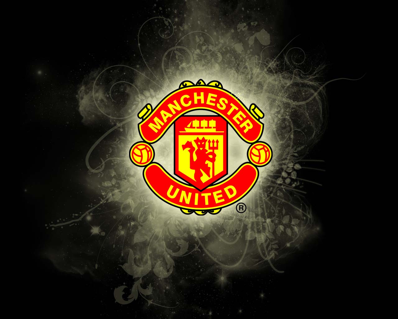 Logo Wallpaper Manchester United - HD Wallpaper 
