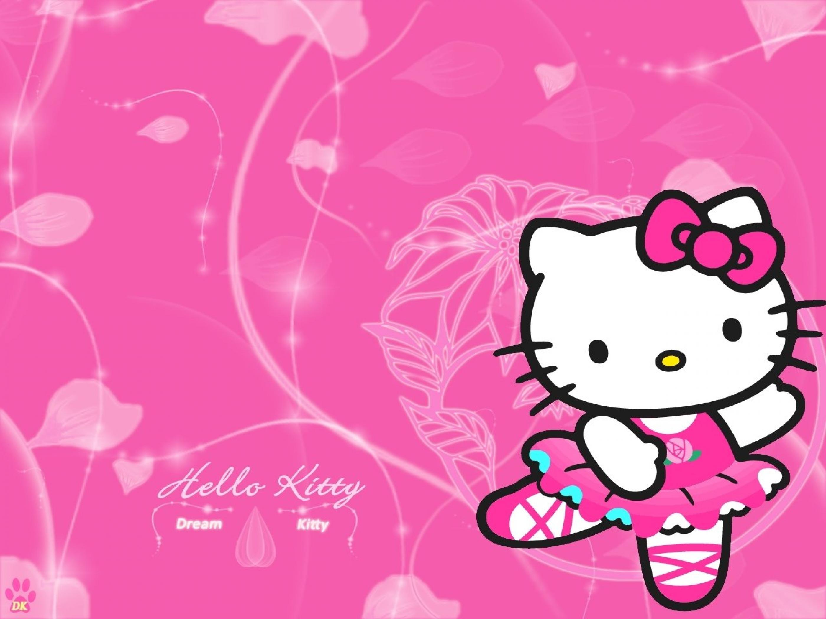 Wallpaper Hello Kitty Bergerak - HD Wallpaper 