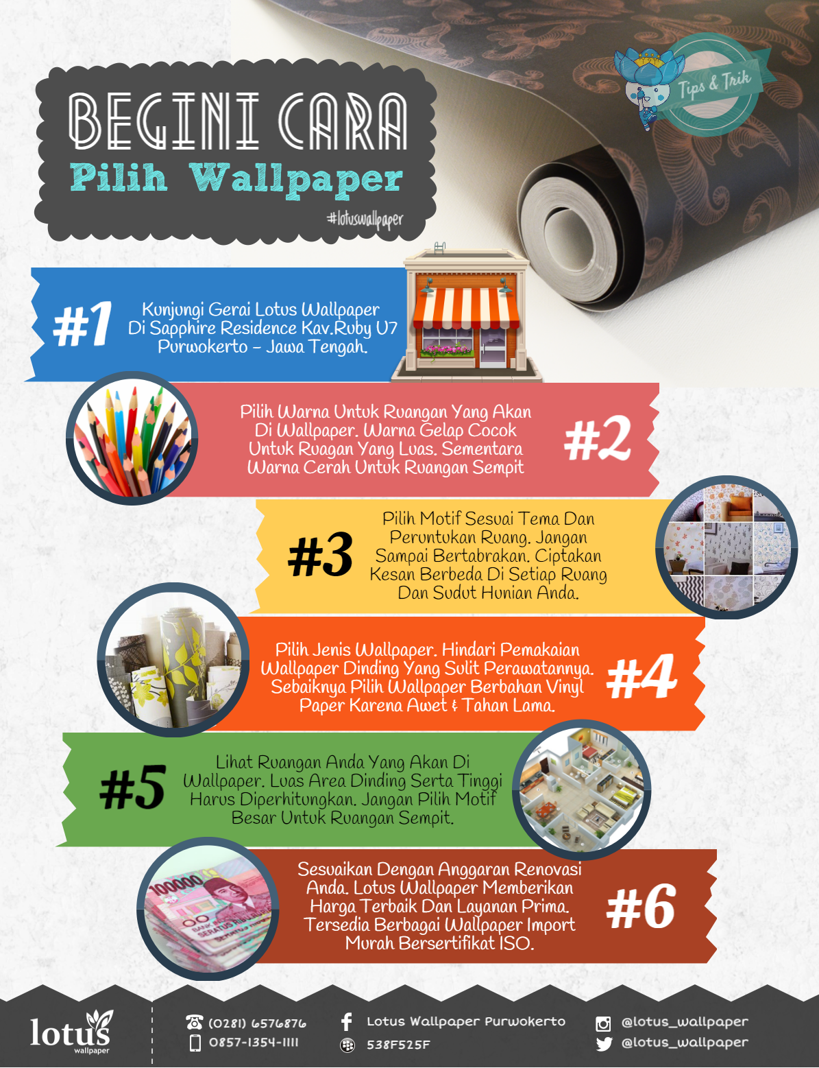 Begini Cara Pilih Wallpaper Wallcovering Murah Toko - Flyer - HD Wallpaper 