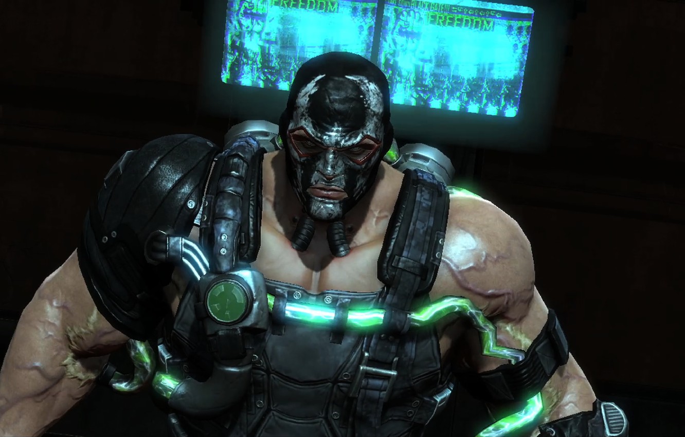 Photo Wallpaper Batman, Bane, Arkham Origins - Bane Arkham Origins Venom - HD Wallpaper 