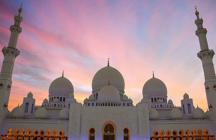 White Dome Concrete Mosque, Sheikh Zayed Mosque, Grand - Sheikh Zayed Mosque - HD Wallpaper 