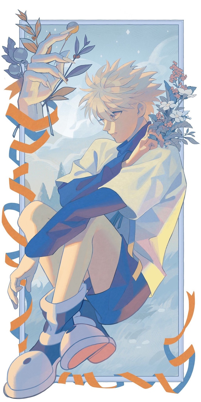 Anime, Hunter X Hunter, And Hxh Image - Aesthetic Killua Fanart - 640x1280 Wallpaper Anime, Hunter X Hunter, And Hxh Image - Aesthetic Killua Fanart - 640x1280 Wallpaper
