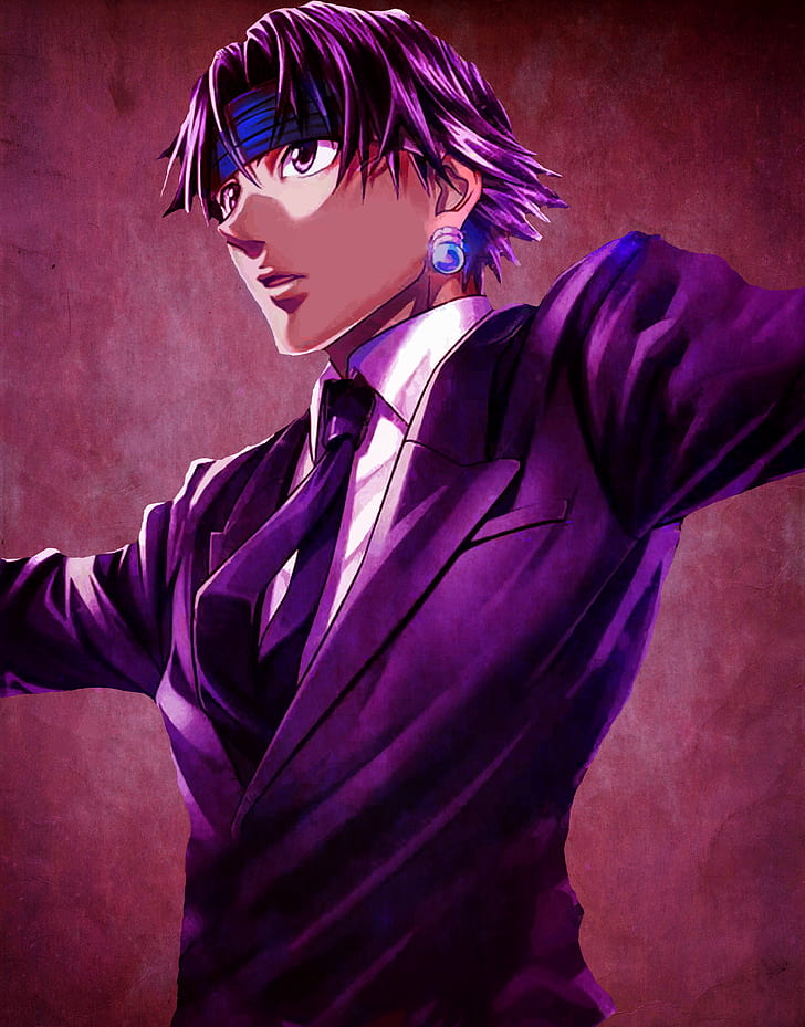 Hunter X Hunter, Anime, Anime Boys, Tie, Purple Hair, - Anime 4k Hunter X Hunter - HD Wallpaper 