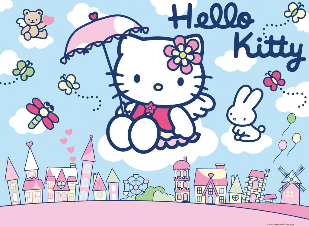 34cxt44 Hello Kitty Summer Desktop Wallpaper Px - Hello Kitty Wallpaper Hd  - 1024x751 Wallpaper 