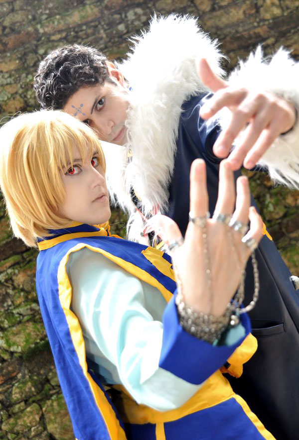 Kurapika Kuroro Cosplay Hunter X Hunter - Hunter Hunter Leorio E Kurapika - HD Wallpaper 