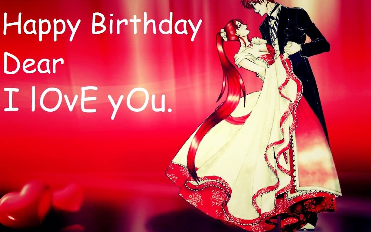 Cute Couple Happy Birthday Greeting For Lover - Happy Valentine Day 2019 - HD Wallpaper 