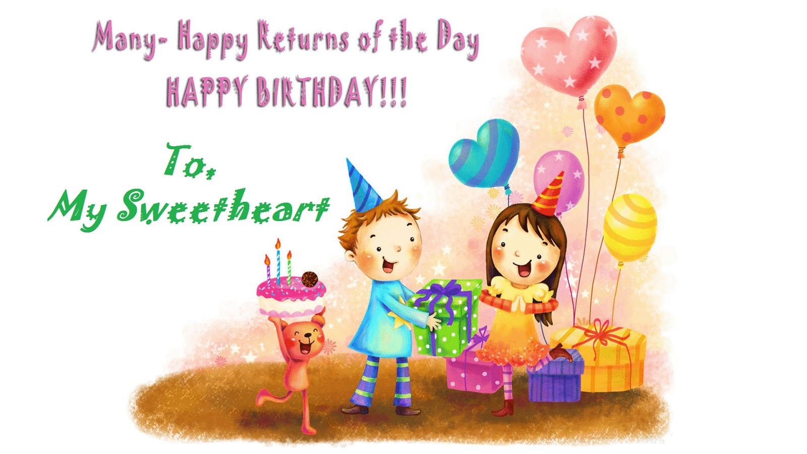 Many Happy Returns Of The Day, Happy Birthday - Happy Birthday Cute Sister - HD Wallpaper 