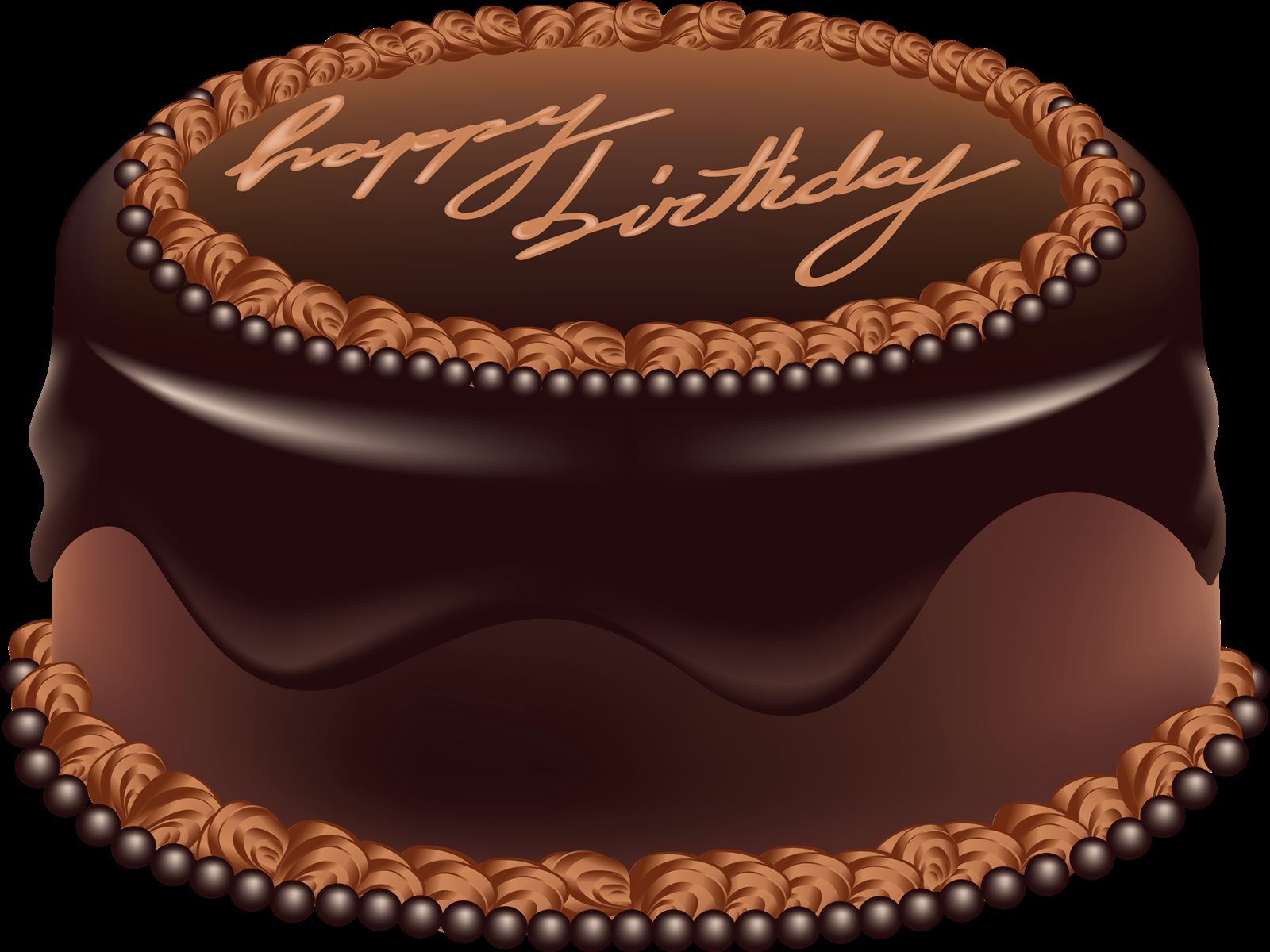 Happy Birthday Cake Hd Wallpaper - Chocolate Birthday Cake Design - HD Wallpaper 