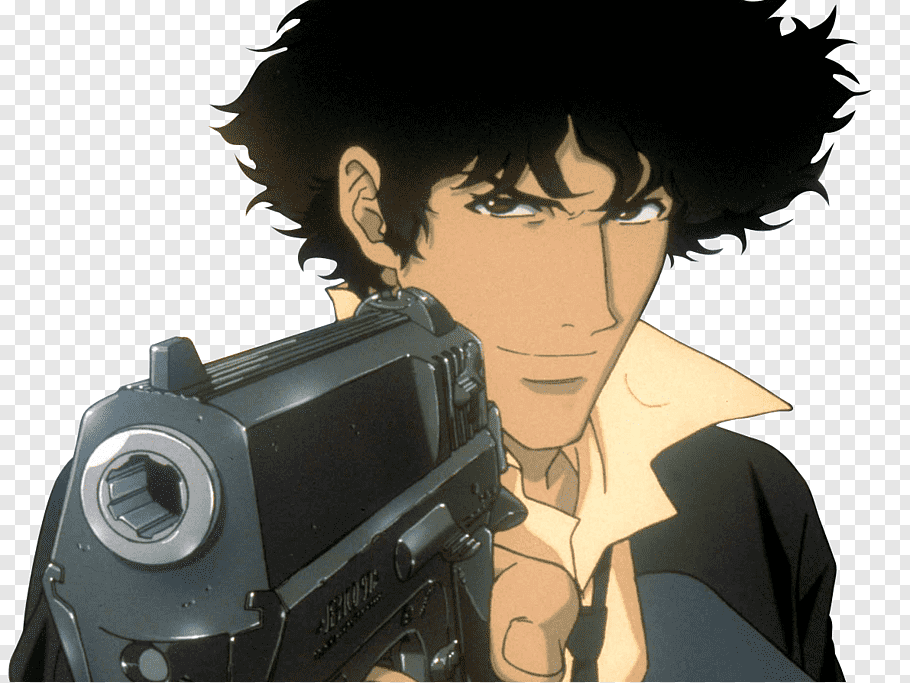 Spike Spiegel Faye Valentine Jet Black Youtube Sunrise, - Cowboy Bebop Spike Png - HD Wallpaper 